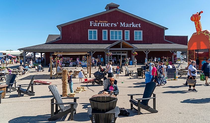 St. Jacobs Farmers Market is a farmers market and flea market in Woolwich, Ontario, Canada