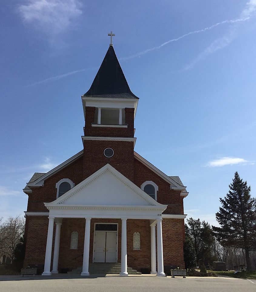 St. Mary's Church in Bryantown, Maryland.