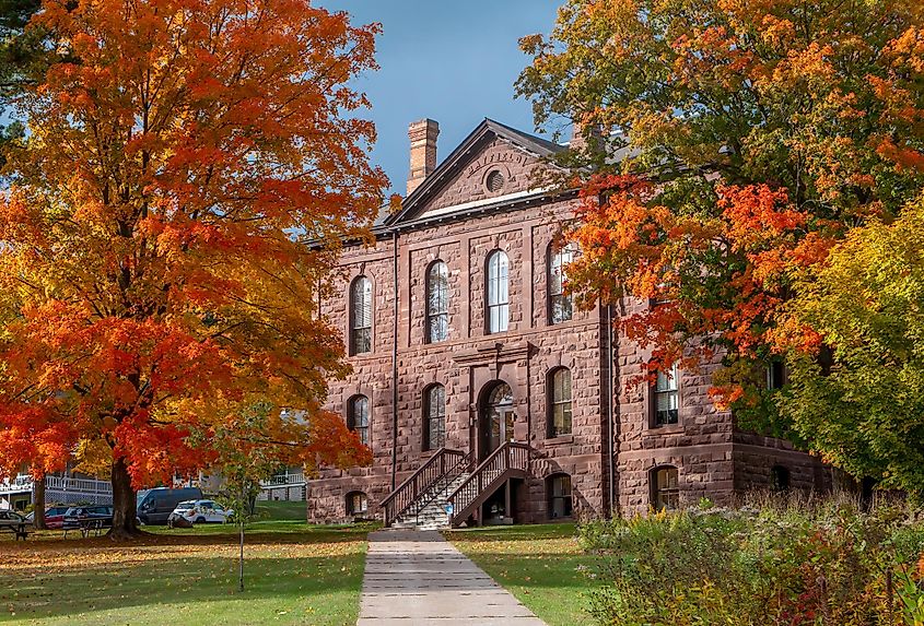 Historical building in Bayfield, Wisconsin.