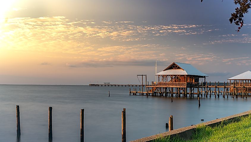 A sunset View at Fairhope, Alabama