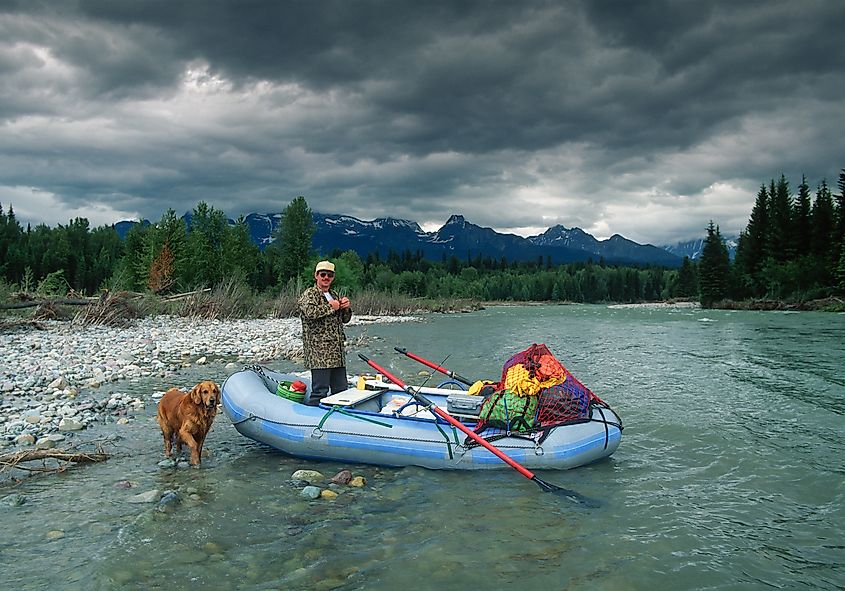 Flathead River near Bigfork, Montana. 