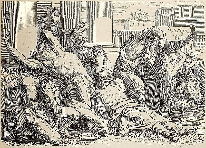 Peter Johann Nepomuk Geiger - Antonine Plague in Rome.
