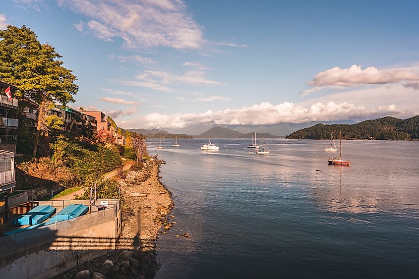 The enchanting scenery at Gibsons, British Columbia.