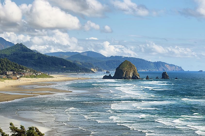 Cannon Beach with Haystack (Goonies) Rock