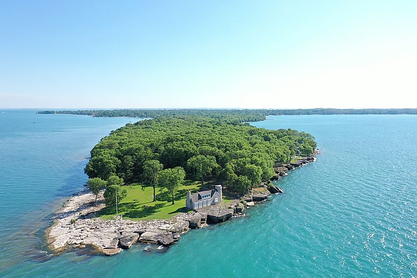 Overlooking Kelleys Island, Ohio.