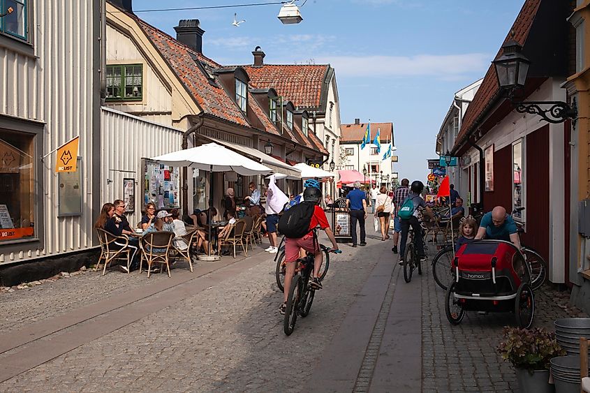 View from the main street in Mariefred, Sweden