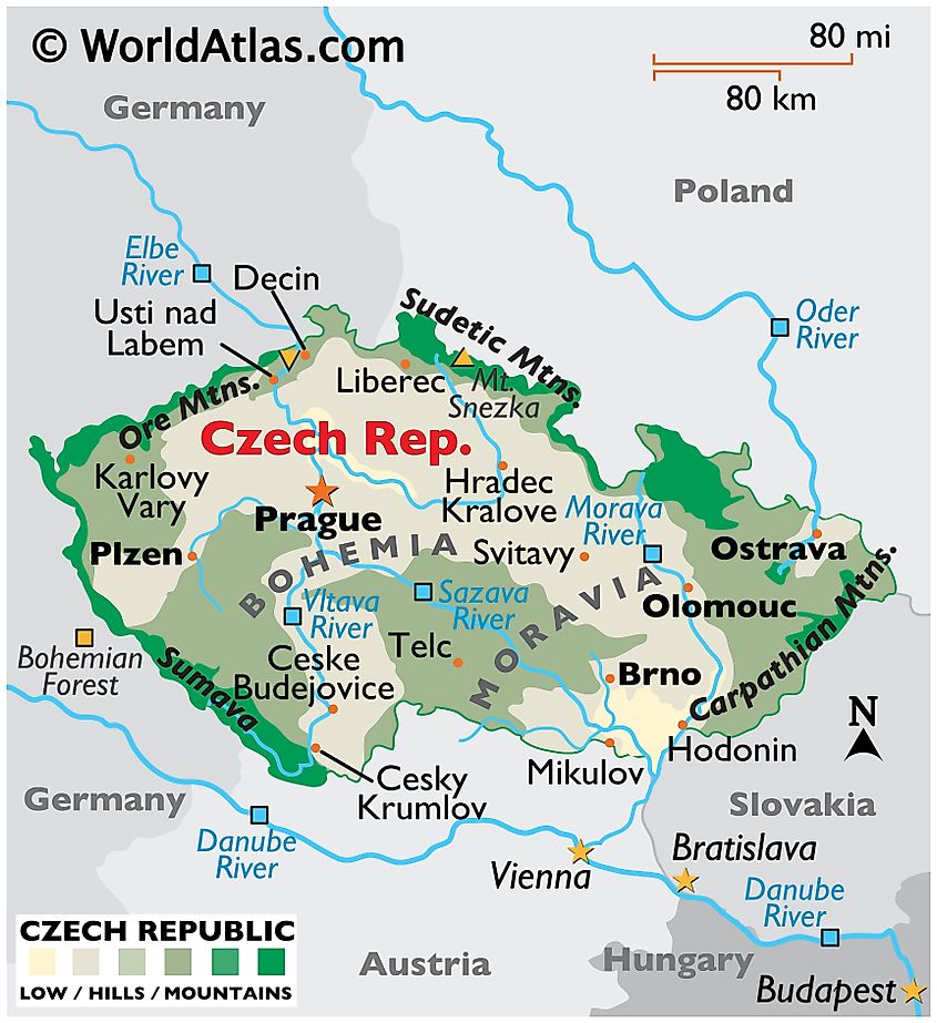 Map Of Czech Republic And Surrounding Countries Czech Republic Maps & Facts - World Atlas