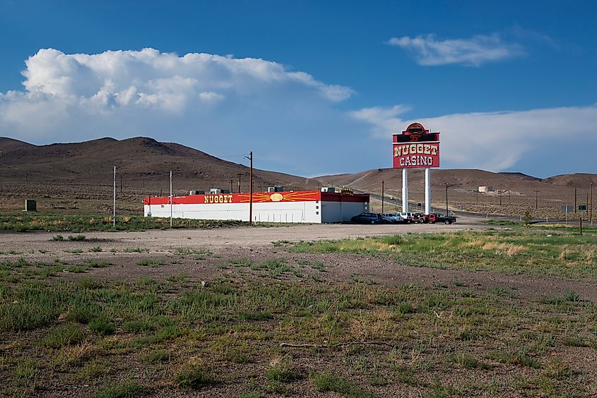 View of the Nugget Casino near the town of Silver Springs, in the State of Nevada, USA. Editorial credit: TLF Images / Shutterstock.com