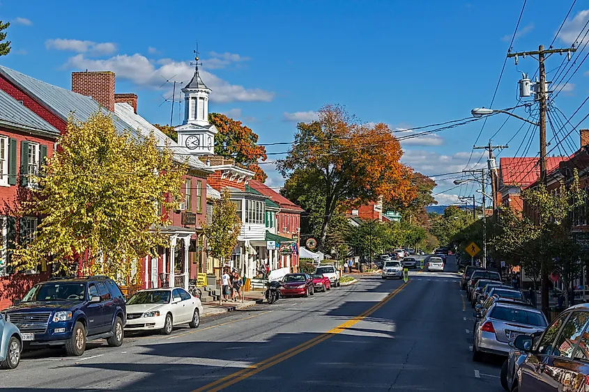 Shepherdstown Historic District, German Street in Shepherdstown, West Virginia