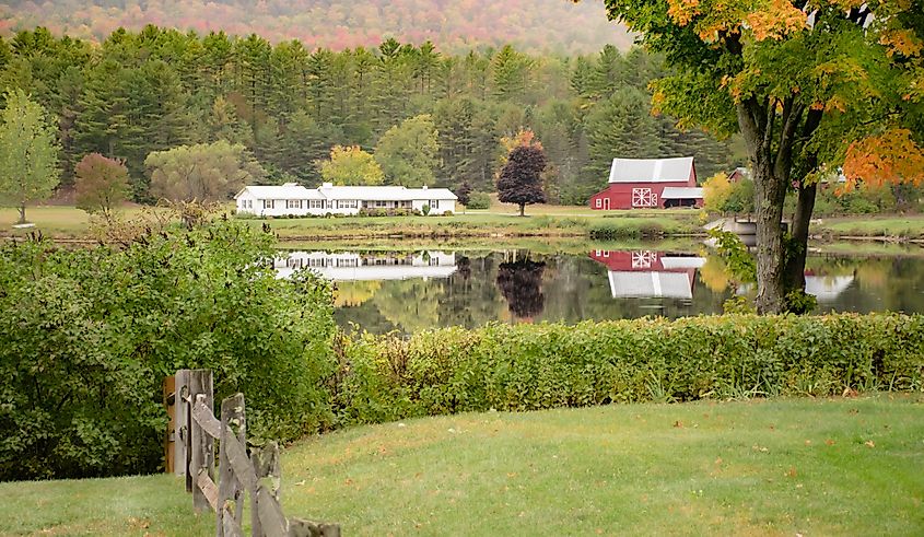 The beautiful Lake Algonquin in Wells, New York