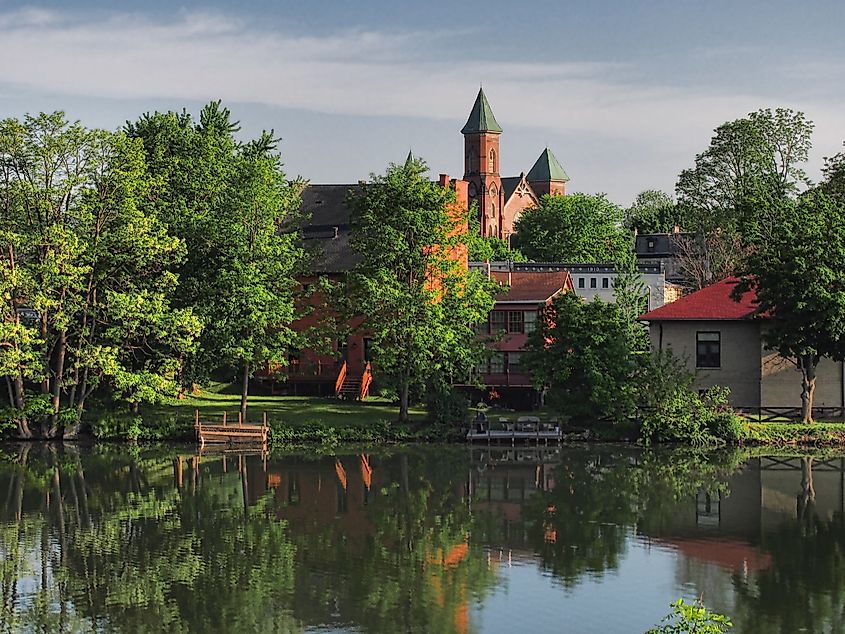 View of the First Presbyterian Church of Seneca Falls