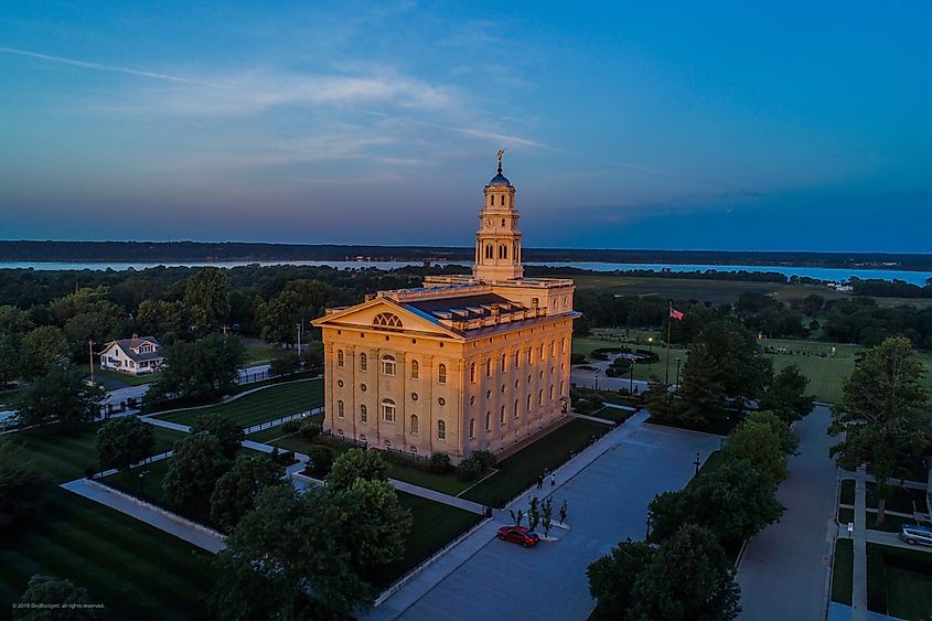 Latter-Day Saint Temple in Nauvoo, Illinois.