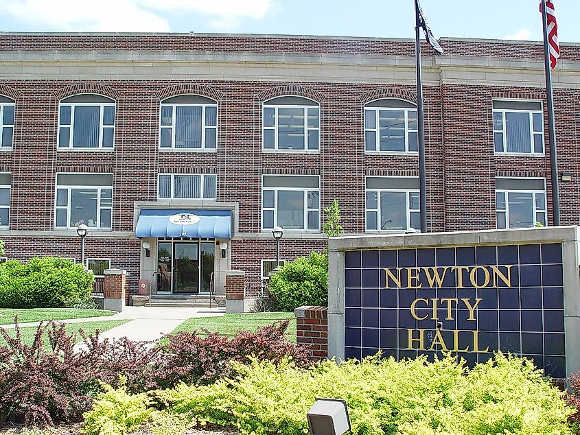 The City Hall in Newton, Kansas