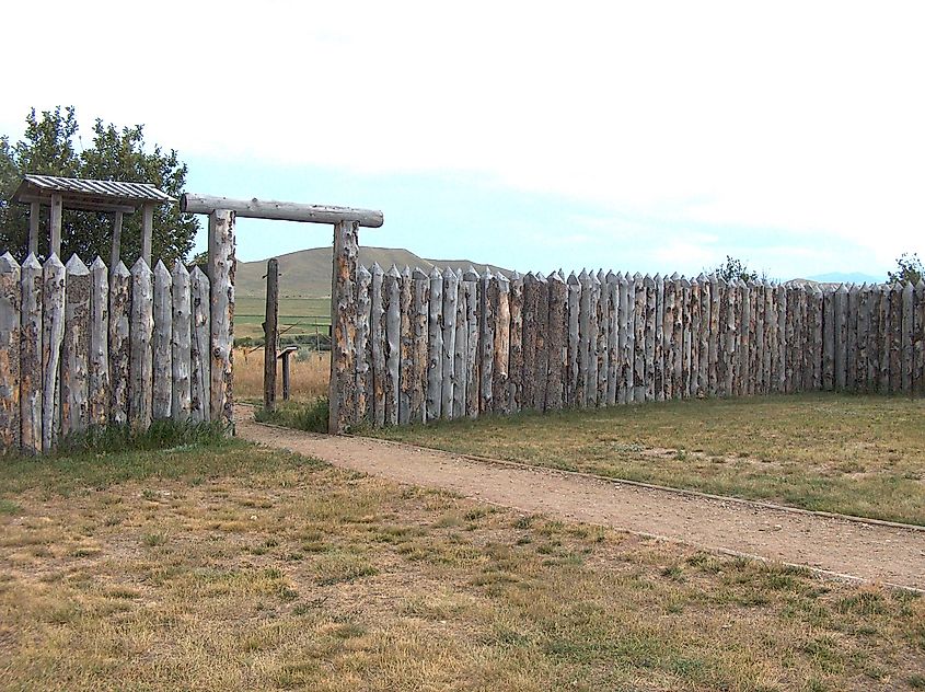 The Fort Phil Kearney historic site is located near Sheridan, Wyoming.