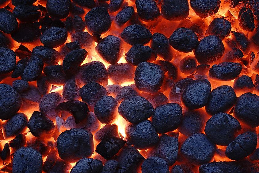 burning of coal