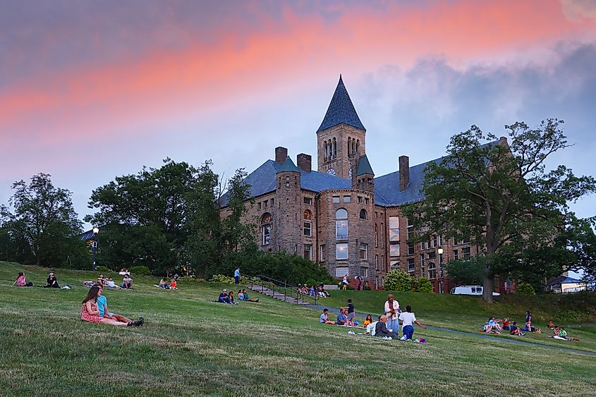 The Cornell University Campus in Ithaca, New York