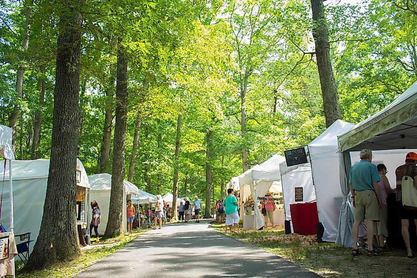 Crafts fair in Berea, Kentucky.
