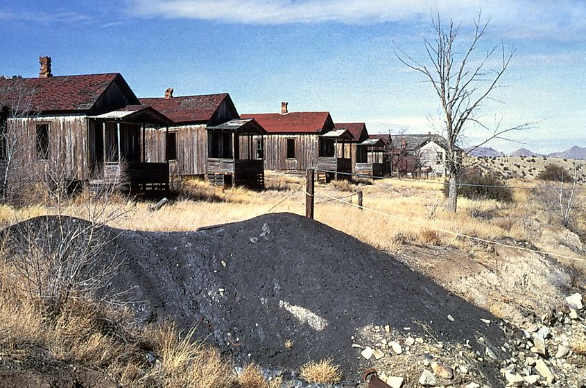 Ghost mining town in Madrid, New Mexico.