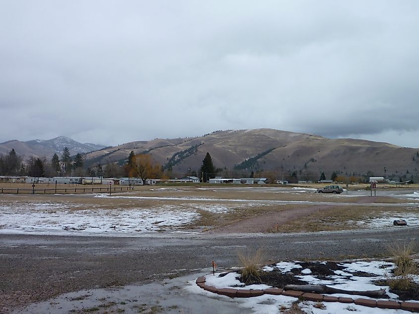 View of mountains from Traveler's Rest State Park Visitors' Center.