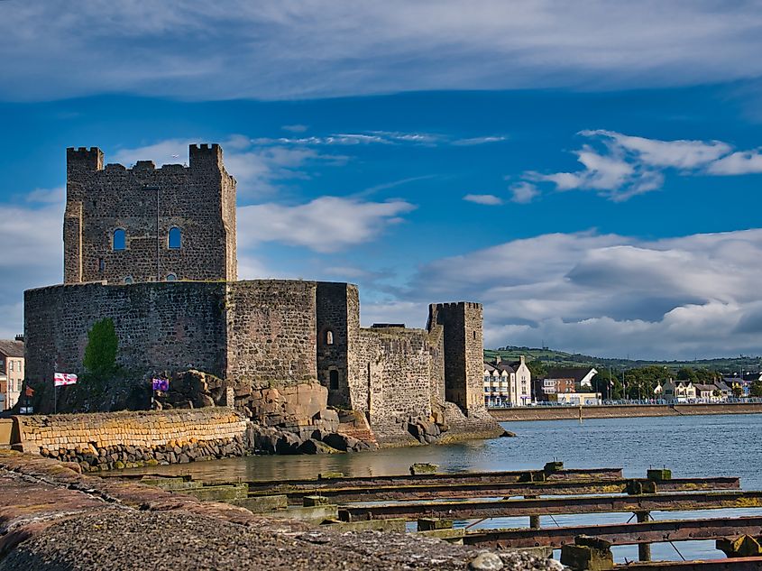 Carrickfergus Castle, a Norman castle in Northern Ireland.