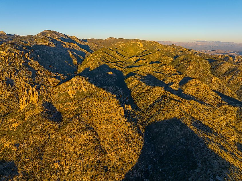 Aerial view of Mount Lemmon.