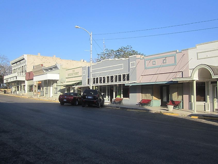 A glimpse of the eastern side of downtown Sonora