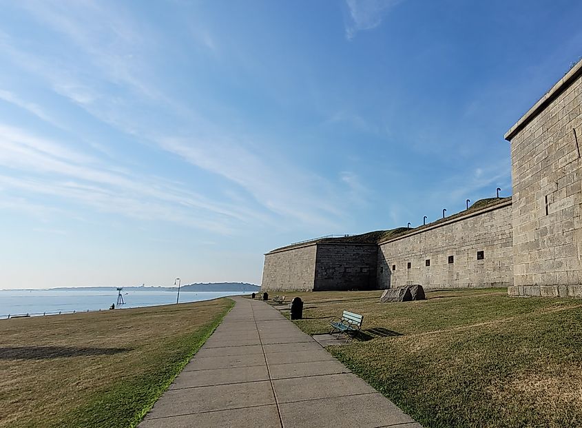 Fort Independence in Boston, Massachusetts.