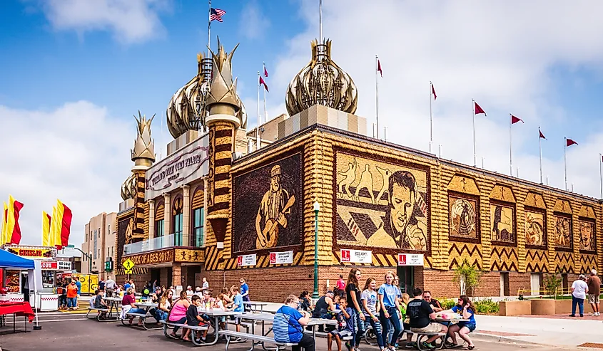 The Corn Palace in Mitchell, South Dakota.