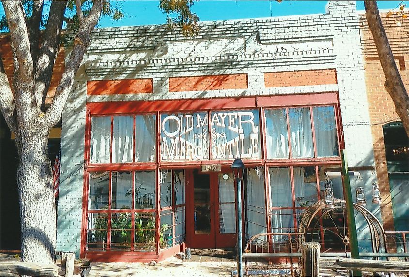 The 1902 Mayer Mercantile store in Mayer, Arizona