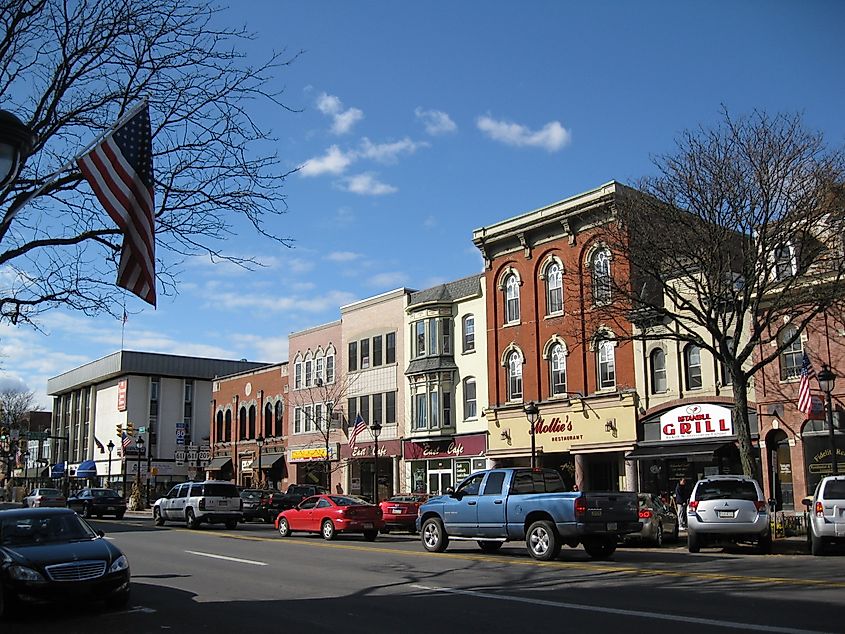 Downtown Stroudsburg, Pennsylvania.