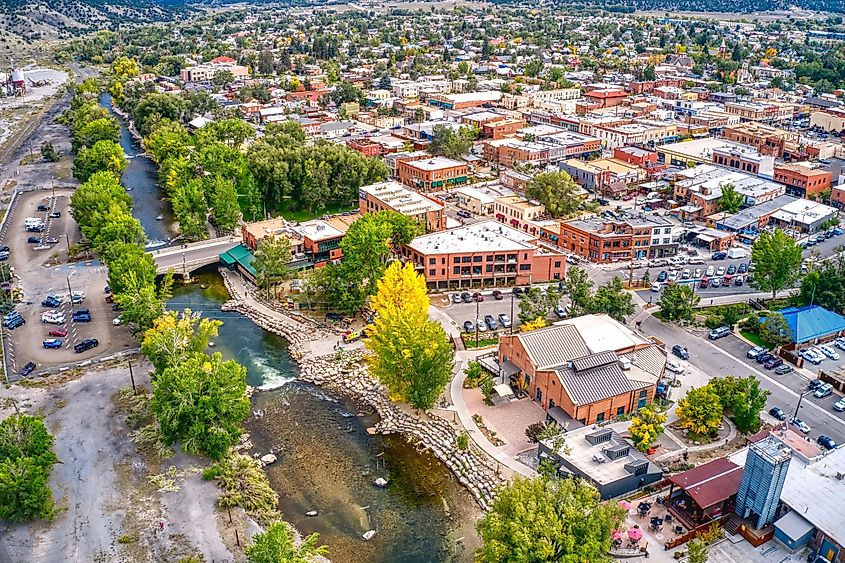 Arkansas River and Salida, Colorado.