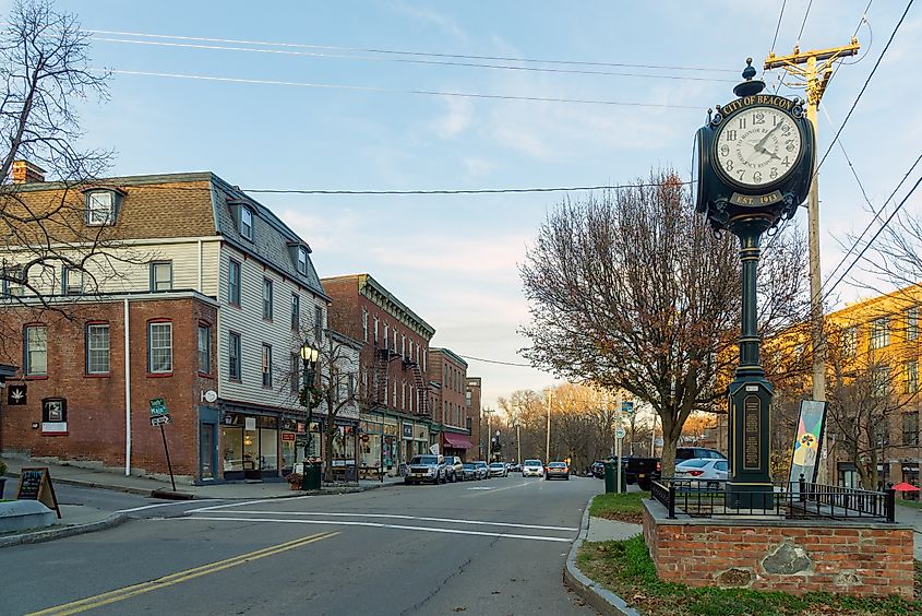 Buildings in Beacon, New York.