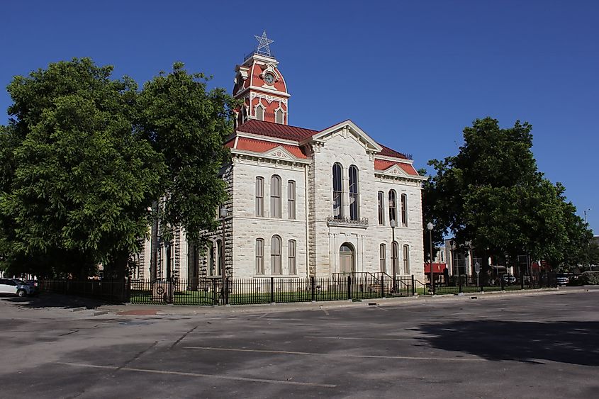 Lampasas County Courthouse in Lampasas, Texas.