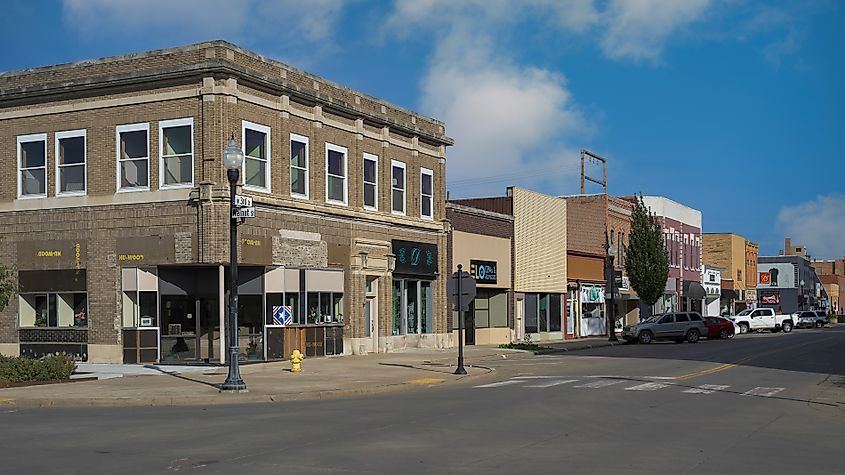 Historic downtown Yankton, South Dakota