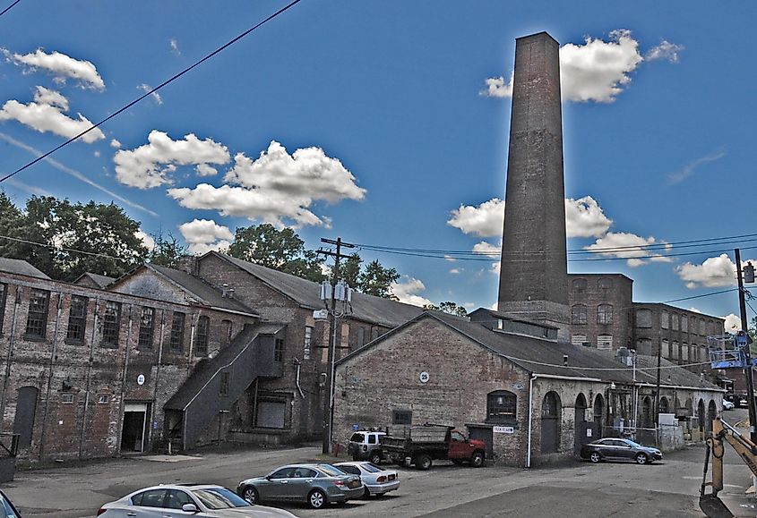 Built in 1828 by the Graner brothers as a calico printing plant 30 building complex - known now as Garnervill Arts and Industrial Center