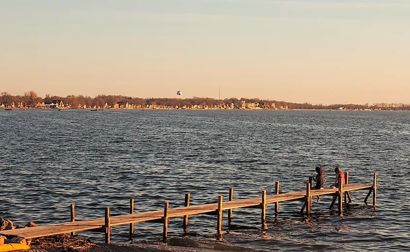 The scenic settings of Clear Lake, Iowa.