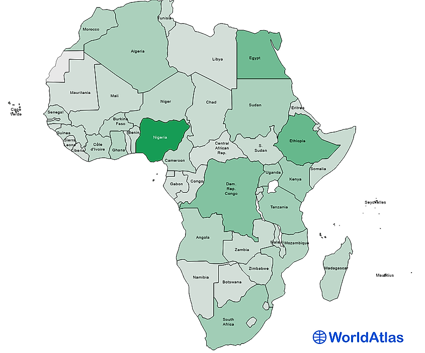 African Countries By Population 2023 