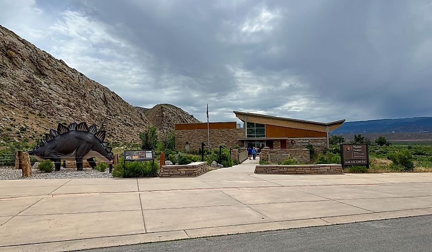 The Visitors Center at Dinosaur National Monument near Vernal, Utah in the United States of America.