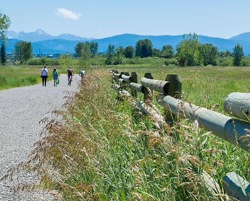 People enjoying nature around Bozeman, Montana