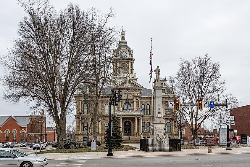 Guernsey County Courthouse in Cambridge, Ohio.