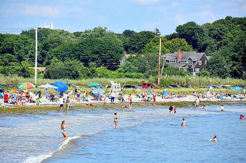 Beach in Jamestown, Rhode Island.