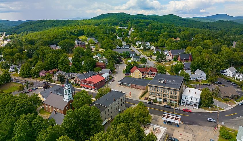 Highland Street in summer, Ashland, New Hampshire.