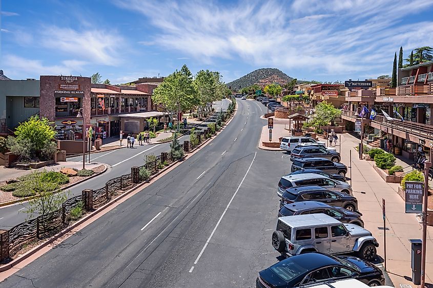 Uptown Sedona, Arizona.