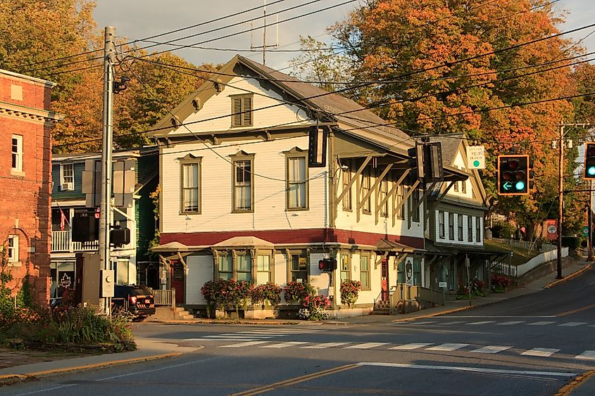 Street view in Wilmington, Vermont.