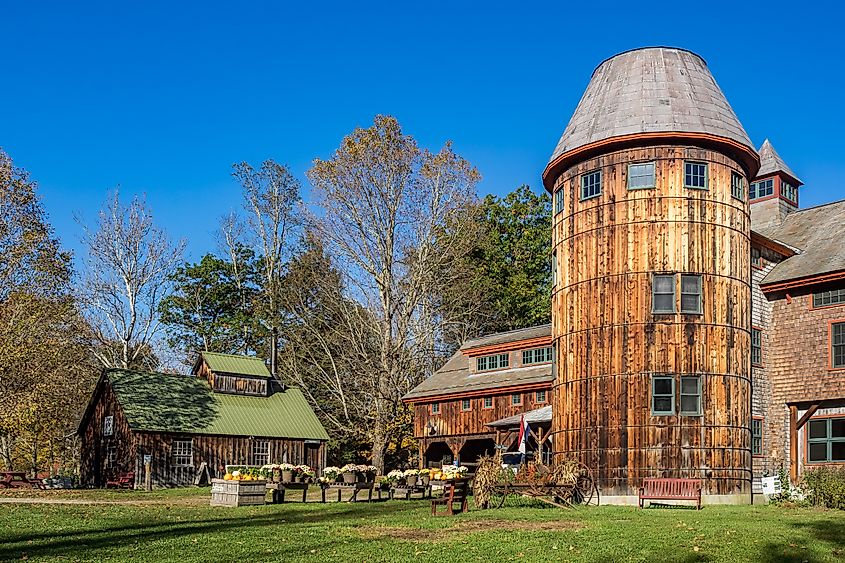 The historic Stonewall Farm in Keene, New Hampshire.