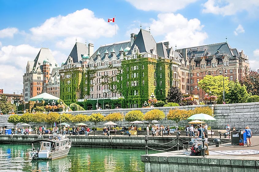 The harbor of Victoria, British Columbia.