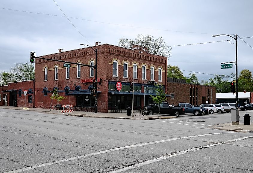 Groundhouse Coffee at the corner of Elm and Main in Gardner, Kansas