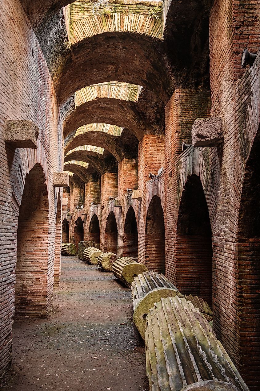 Beneath the Flavian Amphitheater of Pozzuoli