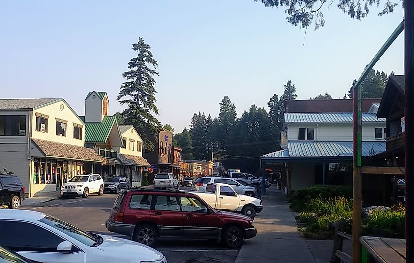 Electric Avenue in Bigfork, Montana.