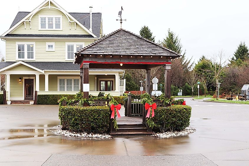 Seabrook, Washington in winter